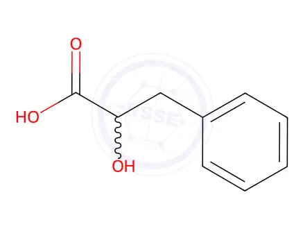 Chemical structure of Phenyllactic acid (DL-β-Phenyllactic acid)