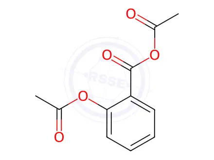 Chemical structure of Acetylsalicylic Acid Impurity 1