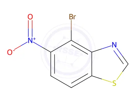 Chemical structure of 4-Bromo-5-nitrobenzo[d]thiazole