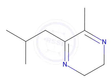 Chemical structure of Pyrazine, 2,3-dihydro-5-methyl-6-(2-methylpropyl)-(9CI)