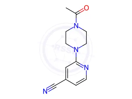 Chemical structure of 2-(4-Acetylpiperazin-1-yl)pyridine-4-carbonitrile