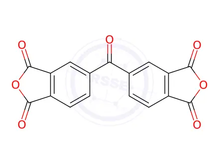 Chemical structure of Benzophenone-3,3',4,4'-tetracarboxylic dianhydride