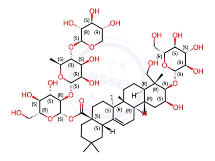 Chemical structure of Polygalasaponin F