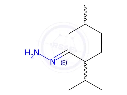Chemical structure of Cyclohexanone, 5-methyl-2-(1-methylethyl)-, hydrazone (9CI)
