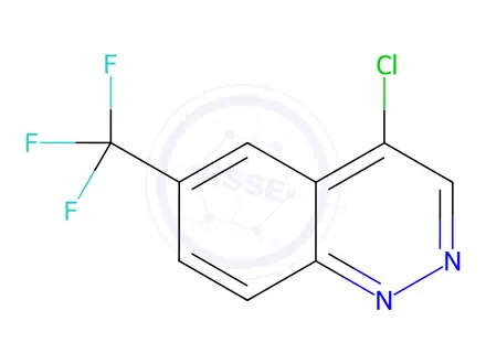 Chemical structure of 4-Chloro-6-(trifluoromethyl)cinnoline