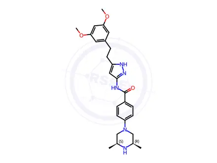 Chemical structure of AZD4547