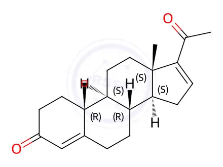 Chemical structure of Progesterone Impurity 132