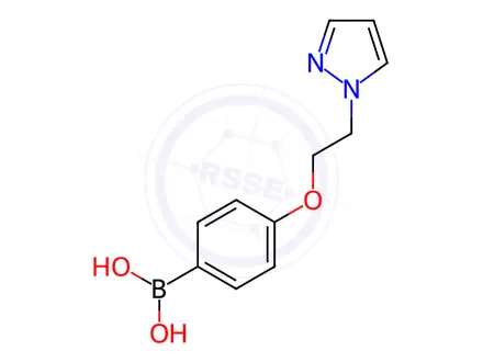 Chemical structure of (4-(2-(1h-Pyrazol-1-yl)ethoxy)phenyl)boronic acid