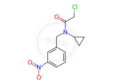 Chemical structure of 2-Chloro-N-(3-cyano-benzyl)-N-isopropyl-acetamide