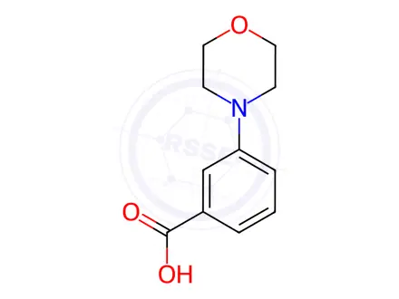 Chemical structure of 3-Morpholin-4-yl-benzoic acid