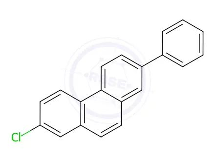 Chemical structure of Phenanthrene, 2-chloro-7-phenyl-