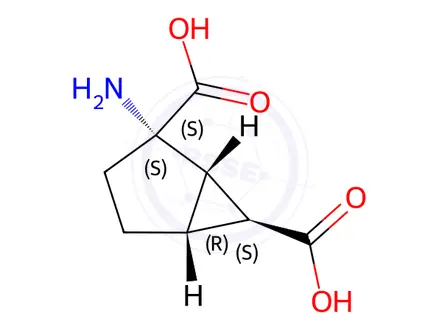 Chemical structure of LY 354740 Hydrate