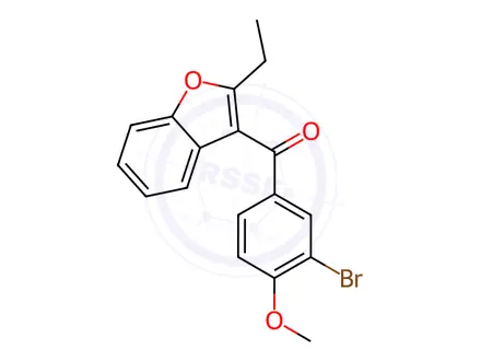 Chemical structure of Benzbromarone Impurity 14