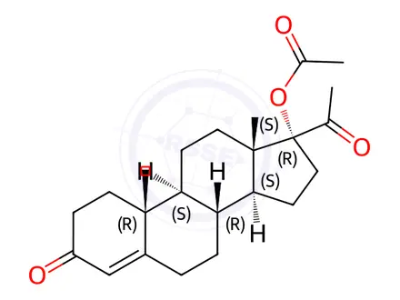 Chemical structure of Medroxyprogesterone Acetate EP Impurity H