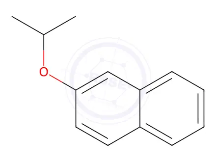 Chemical structure of Naphthalene, 2-(1-methylethoxy)-(9CI)