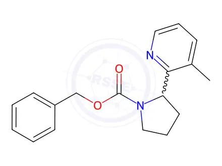 Chemical structure of Benzyl 2-(3-methylpyridin-2-yl)pyrrolidine-1-carboxylate