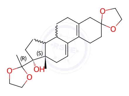 Chemical structure of Ulipristal Acetate Impurity7