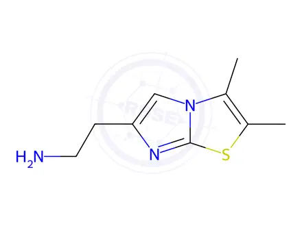 Chemical structure of 2-(2,3-Dimethylimidazo[2,1-b]thiazol-6-yl)ethanamine dihydrochloride