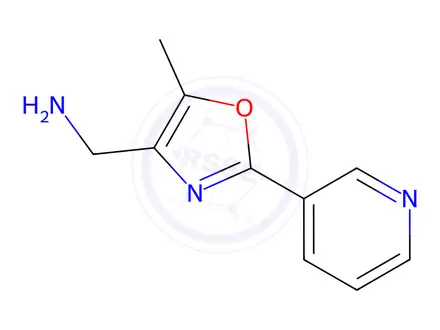 Chemical structure of (5-Methyl-2-(pyridin-3-yl)oxazol-4-yl)methanamine