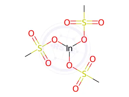 Chemical structure of Methanesulfonic acid, indium(3+) salt (9CI)