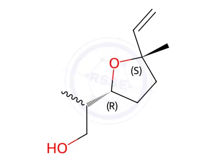 Chemical structure of Lilac alcohol A (see also Lilac alcohols)
