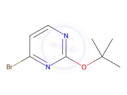 Chemical structure of 4-Bromo-2-(tert-Butoxy)pyrimidine