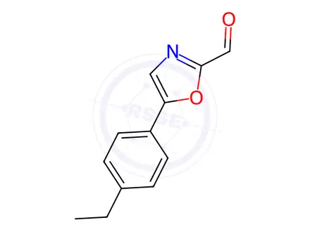 Chemical structure of 5-(4-Ethylphenyl)oxazole-2-carbaldehyde