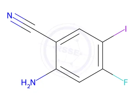 Chemical structure of 2-AMino-4-fluoro-5-iodo-benzonitrile