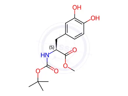 Chemical structure of N-Boc-3-Hydroxy-L-Tyrosine methyl ester