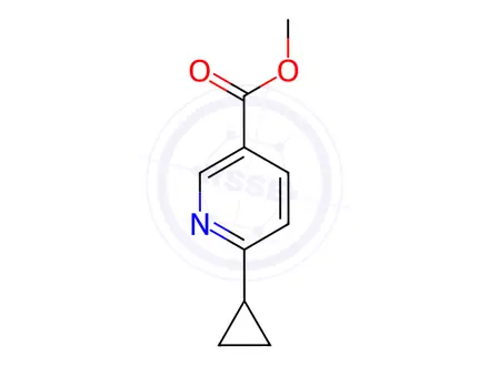 Chemical structure of methyl 6-cyclopropylnicotinate