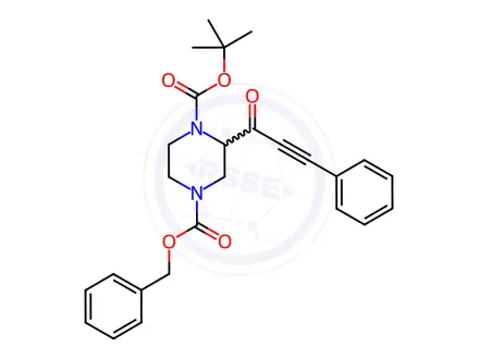 Chemical structure of 4-Benzyl 1-(tert-butyl) 2-(3-phenyl-2-propynoyl)-1,4-piperazinedicarboxylate
