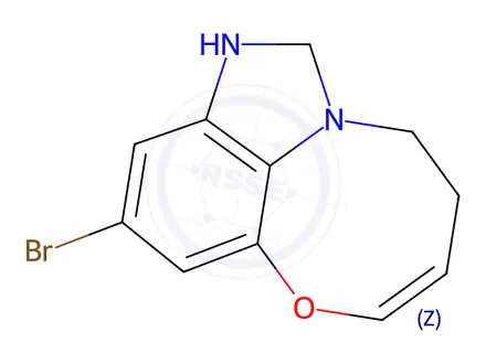 Chemical structure of 4-Bromo-7,8,9,10-tetrahydro-6-oxa-2,10a-diazacycloocta[cd]indene
