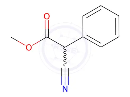 Chemical structure of Methyl 2-cyano-2-phenylacetate