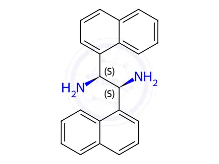 Chemical structure of (1S,2S)-1,2-Di-1-Naphthalenyl-1,2-ethanediamine Hydrochloride
