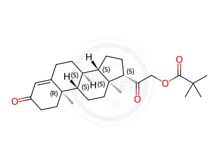 Chemical structure of Desoxycorticosterone Pivalate