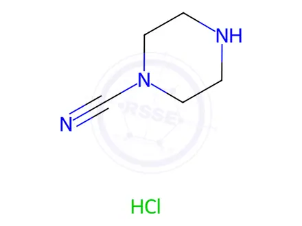 Chemical structure of Piperazine-1-carbonitrile hydrochloride