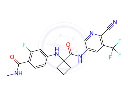 Chemical structure of Apalutamide Impurity 3