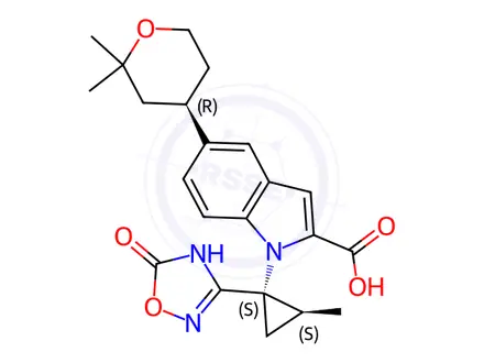 Chemical structure of Orforglipron Impurity 47