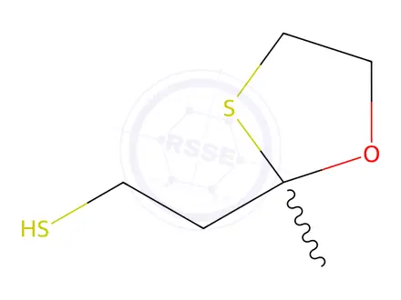 Chemical structure of 1-(1,3-Oxathiolan-2-yl)propane-2-thiol