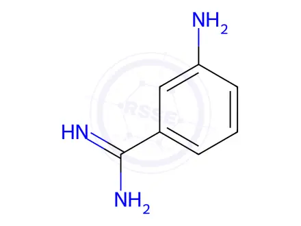 Chemical structure of 3-Aminobenzamidine Dihydrochloride