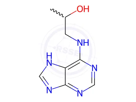 Chemical structure of 1-(9H-Purin-6-ylamino)propan-2-ol