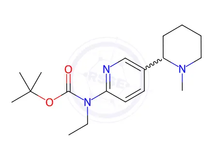 Chemical structure of tert-Butyl ethyl(5-(1-methylpiperidin-2-yl)pyridin-2-yl)carbamate