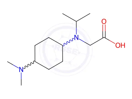 Chemical structure of N-(4-(dimethylamino)cyclohexyl)-N-isopropylglycine