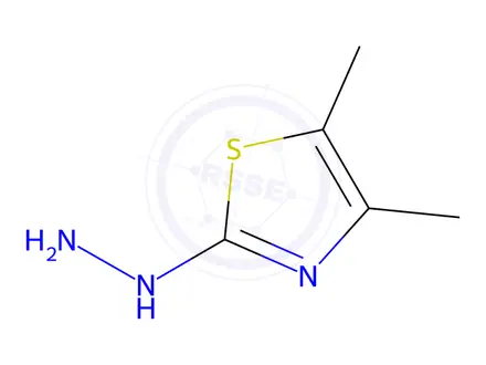 Chemical structure of (4,5-dimethyl-1,3-thiazol-2-yl)hydrazine:trihydrochloride