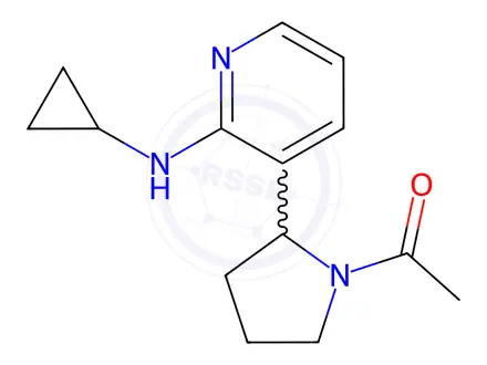 Chemical structure of 1-(2-(2-(Cyclopropylamino)pyridin-3-yl)pyrrolidin-1-yl)ethanone