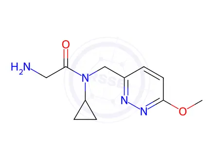 Chemical structure of 2-Amino-N-cyclopropyl-N-((6-methoxypyridazin-3-yl)methyl)acetamide