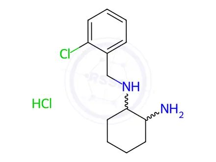 Chemical structure of N-(2-Chloro-benzyl)-cyclohexane-1,2-diamine hydrochloride