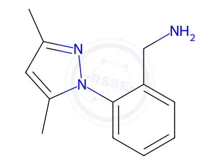 Chemical structure of [2-(3,5-dimethyl-1h-pyrazol-1-yl)phenyl]methanamine