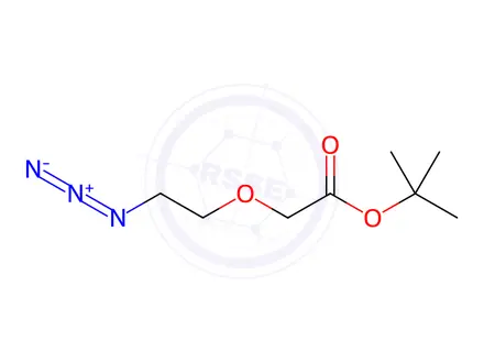 Chemical structure of tert-butyl 2-(2-azidoethoxy)acetate