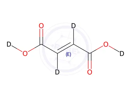 Chemical structure of Fumaric acid-d4